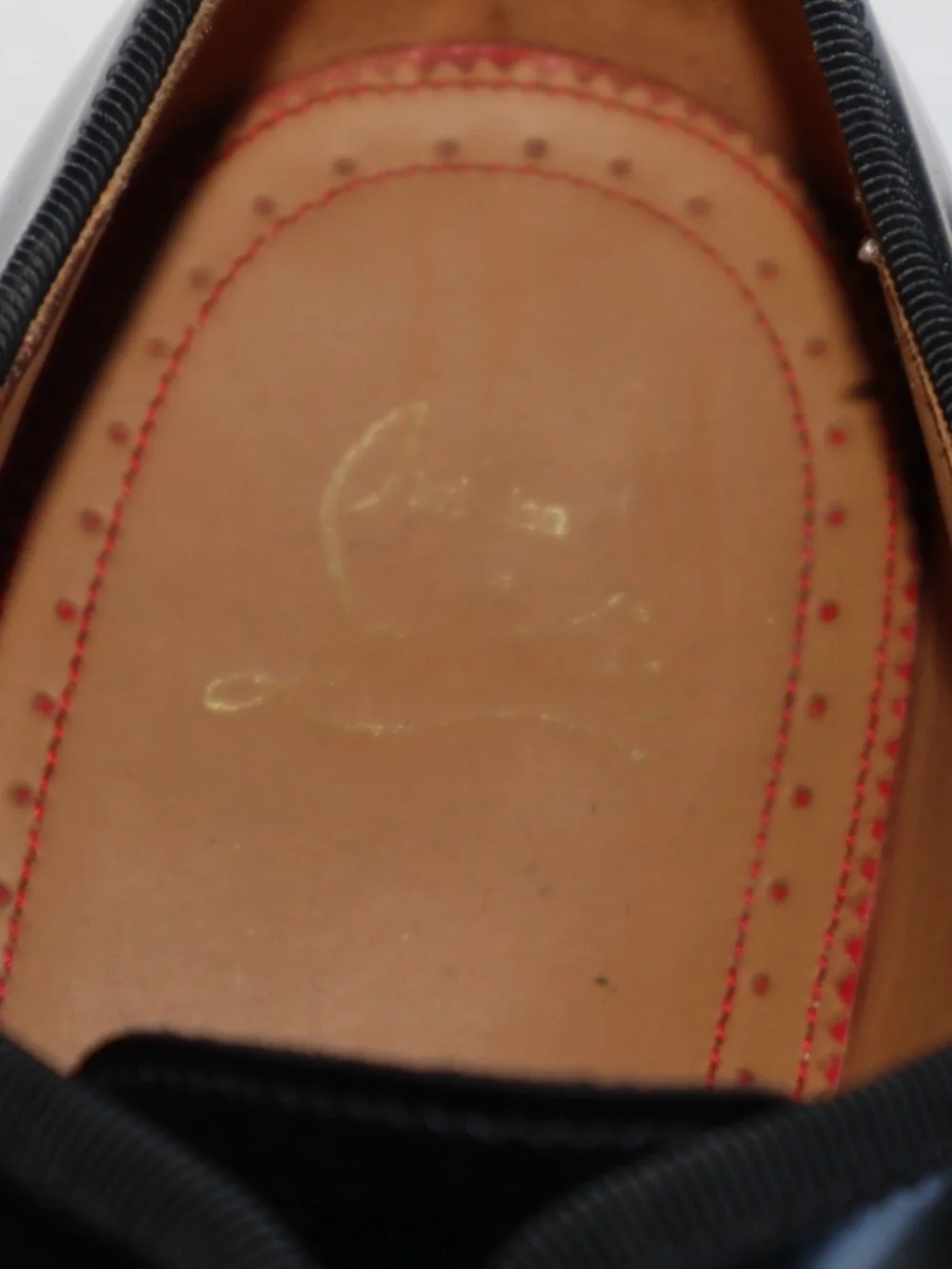 Christian Louboutin Alpha Male Black Patent Leather Oxford Men's 40.5